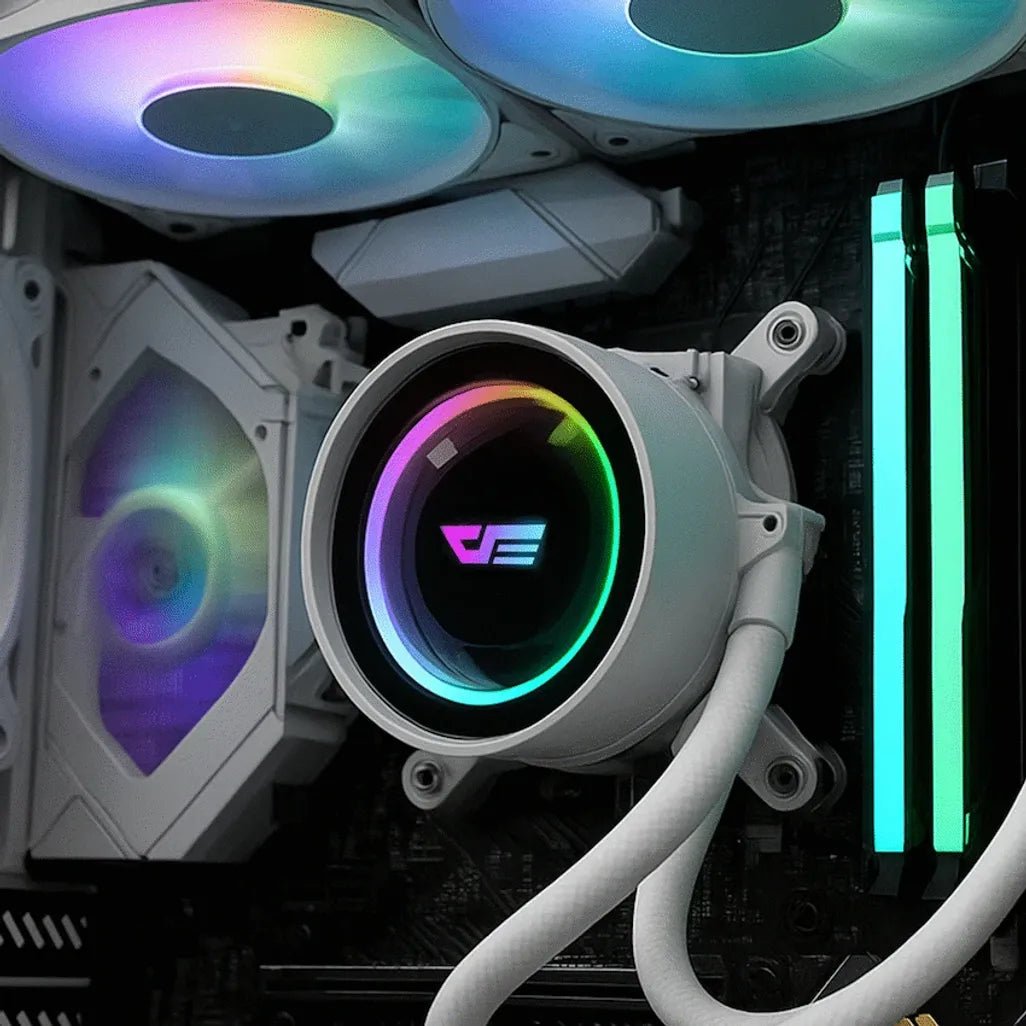 darkFlash DX240 V2.6 Liquid CPU Cooler - White - Shopping4Africa