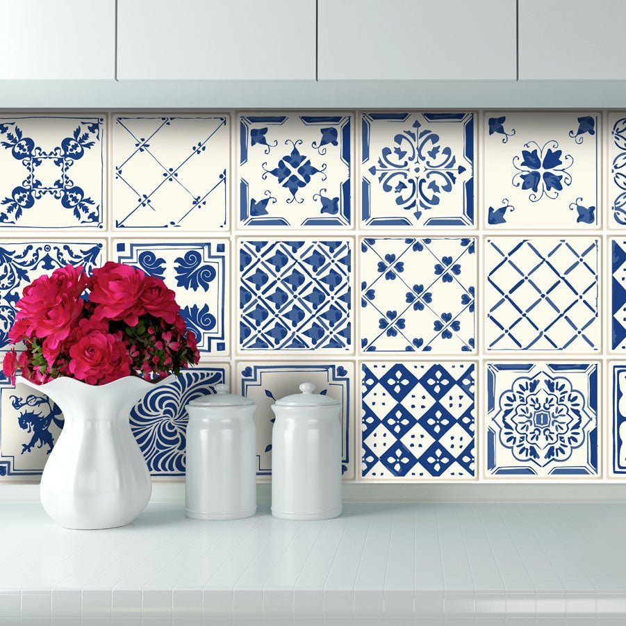 Delft Antique Blue - Vinyl Wall Tiles - Shopping4Africa