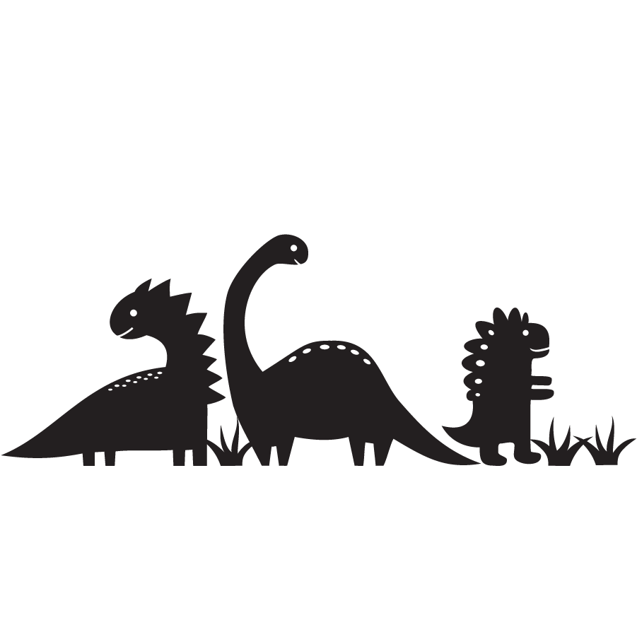 Dinosaur Chalkboard - Vinyl stickers