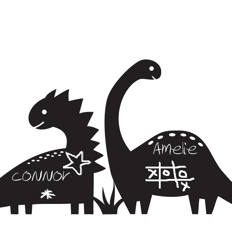 Dinosaur Chalkboard - Vinyl stickers