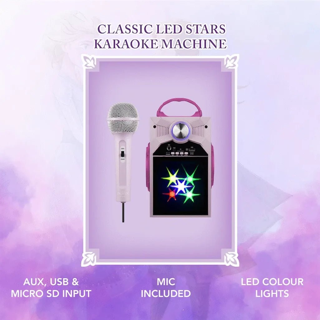 Disney Frozen Classic LED Stars Karaoke Machine with Microphone - Shopping4Africa