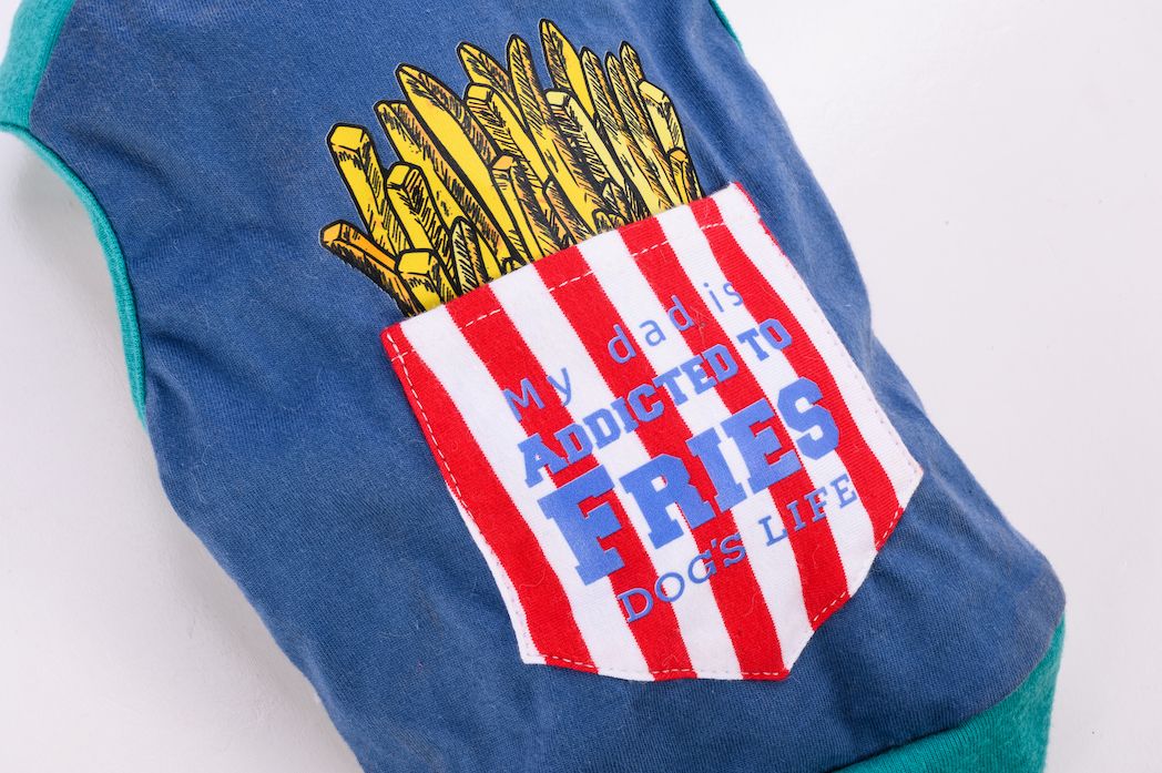 Dog's Life Addicted to Fries Tee Blue - Shopping4Africa