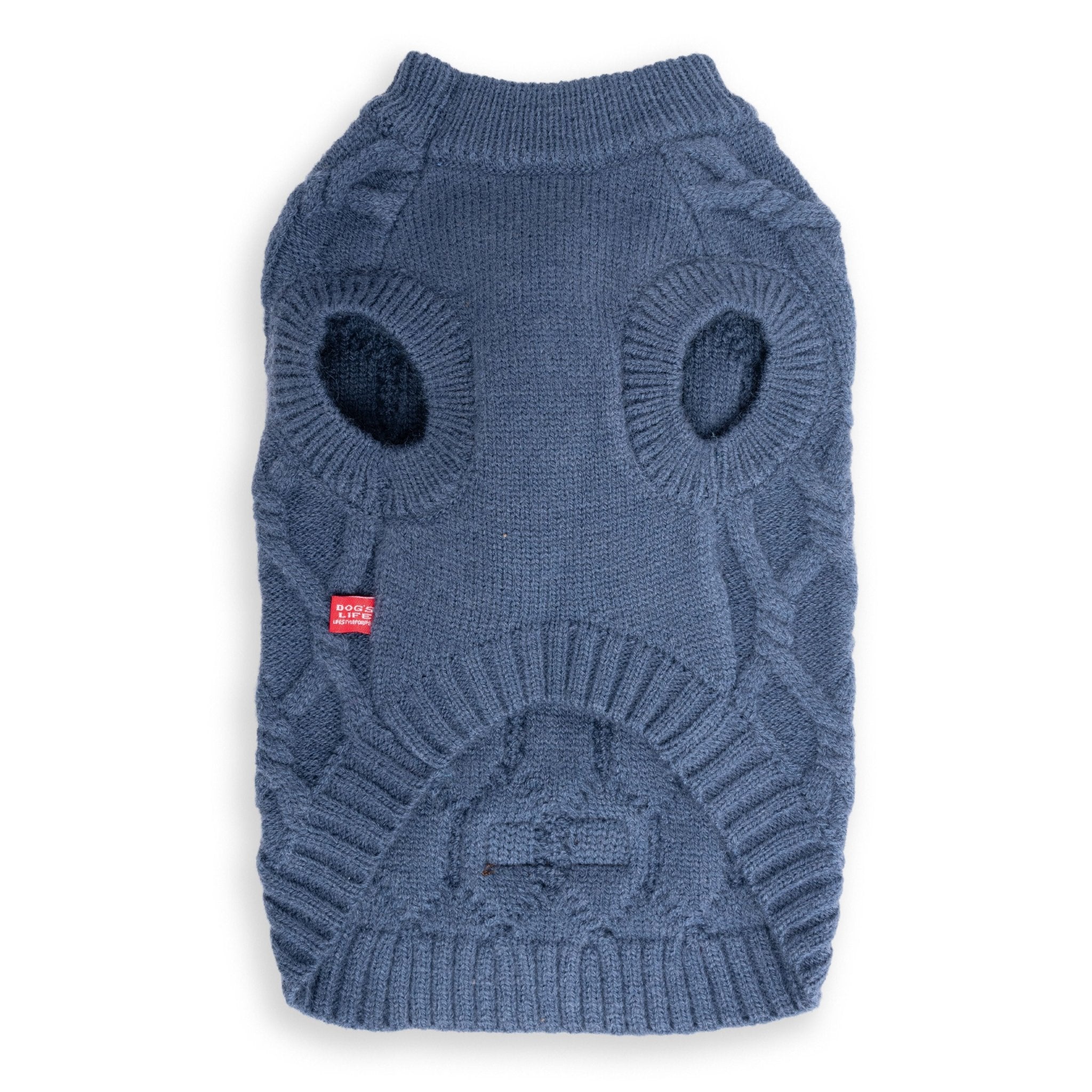 Dog's Life Cableknit Winter Jumper Blue - Shopping4Africa