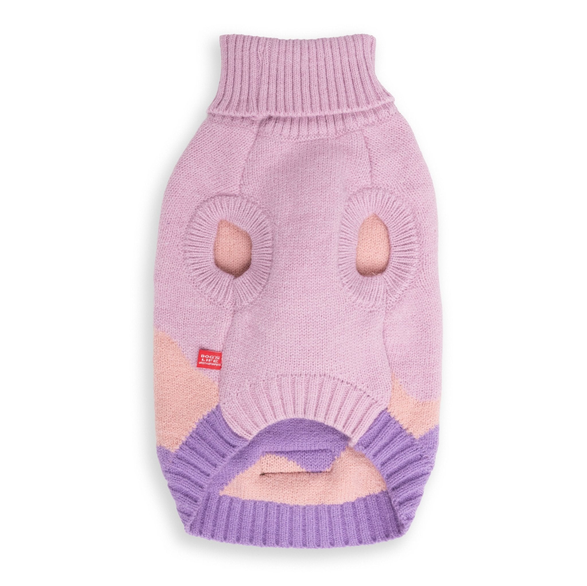 Dog's Life Polo Neck Wave Pullover Pink - Shopping4Africa