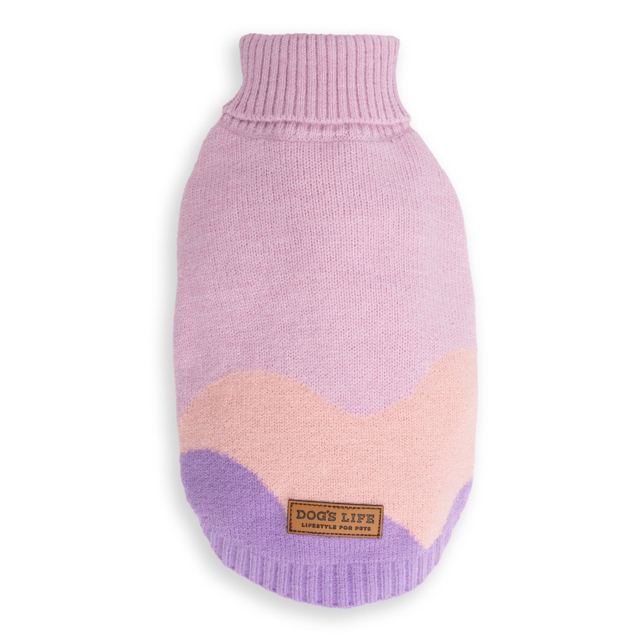 Dog's Life Polo Neck Wave Pullover Pink - Shopping4Africa
