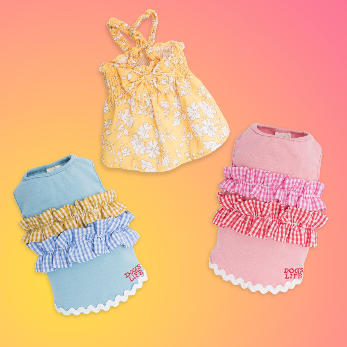 Dog's Life Summer Bow Dress Yellow - Shopping4Africa