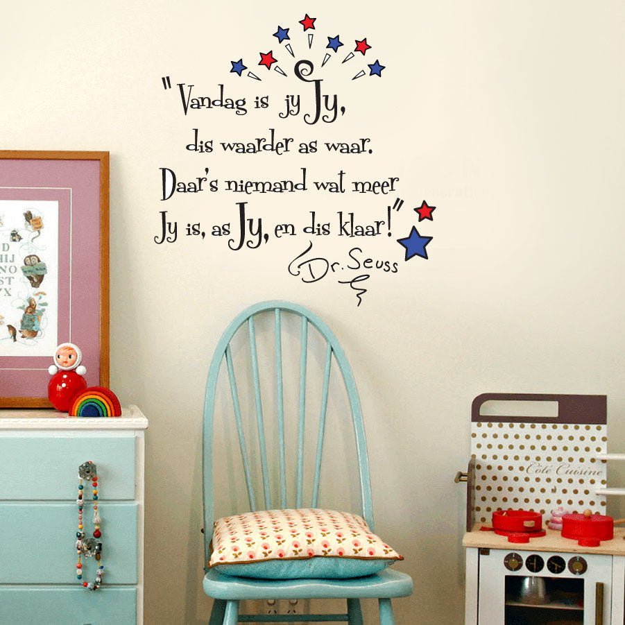 Dr Seuss quote - Afrikaans wall poetry - Shopping4Africa