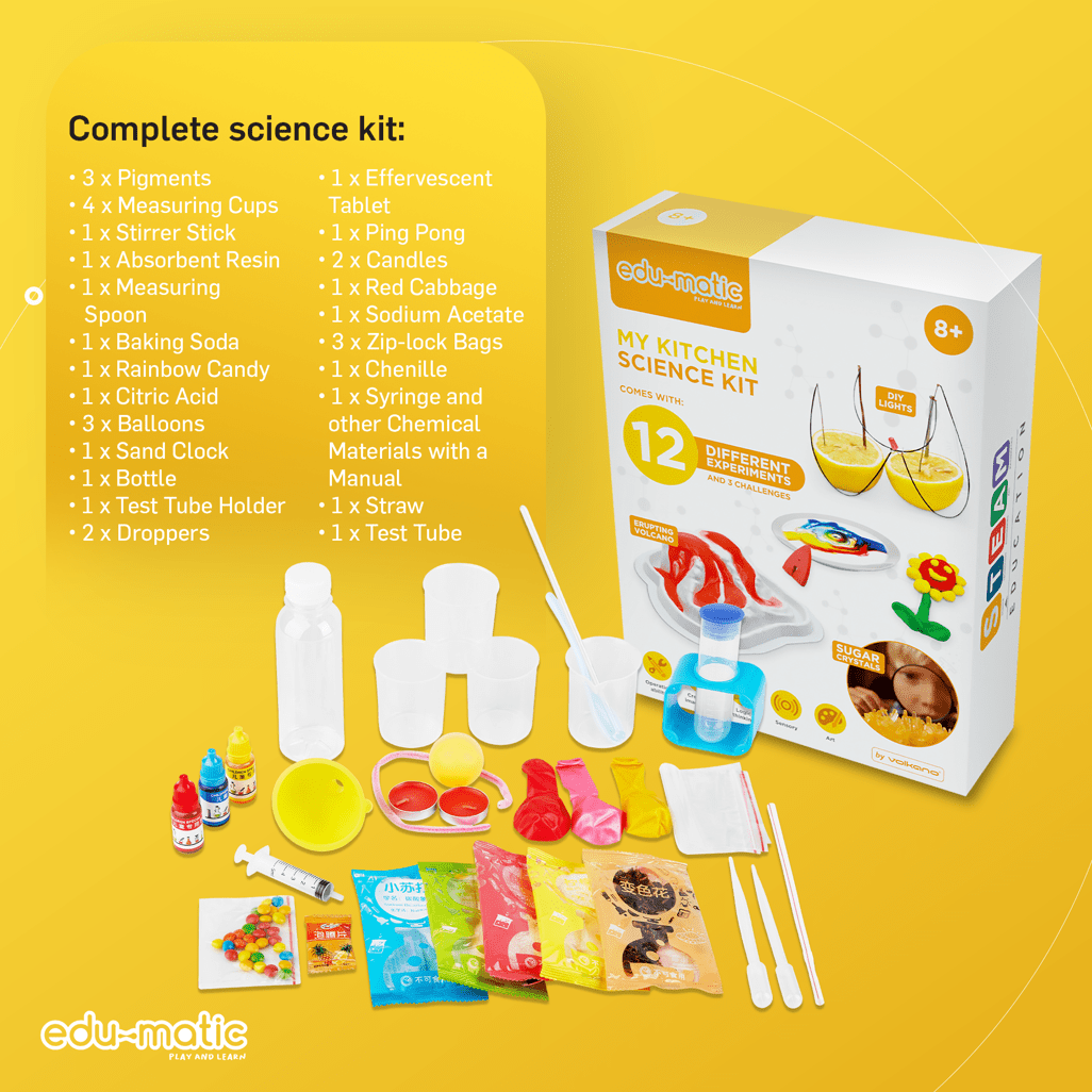 EDU - Science kit for the kitchen with 12 experiments - Shopping4Africa