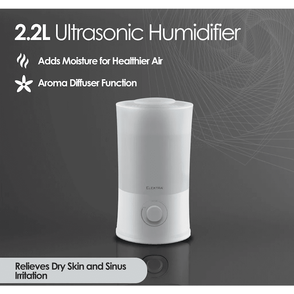 Elektra 2.2L Ultrasonic Humidifier - White - Shopping4Africa