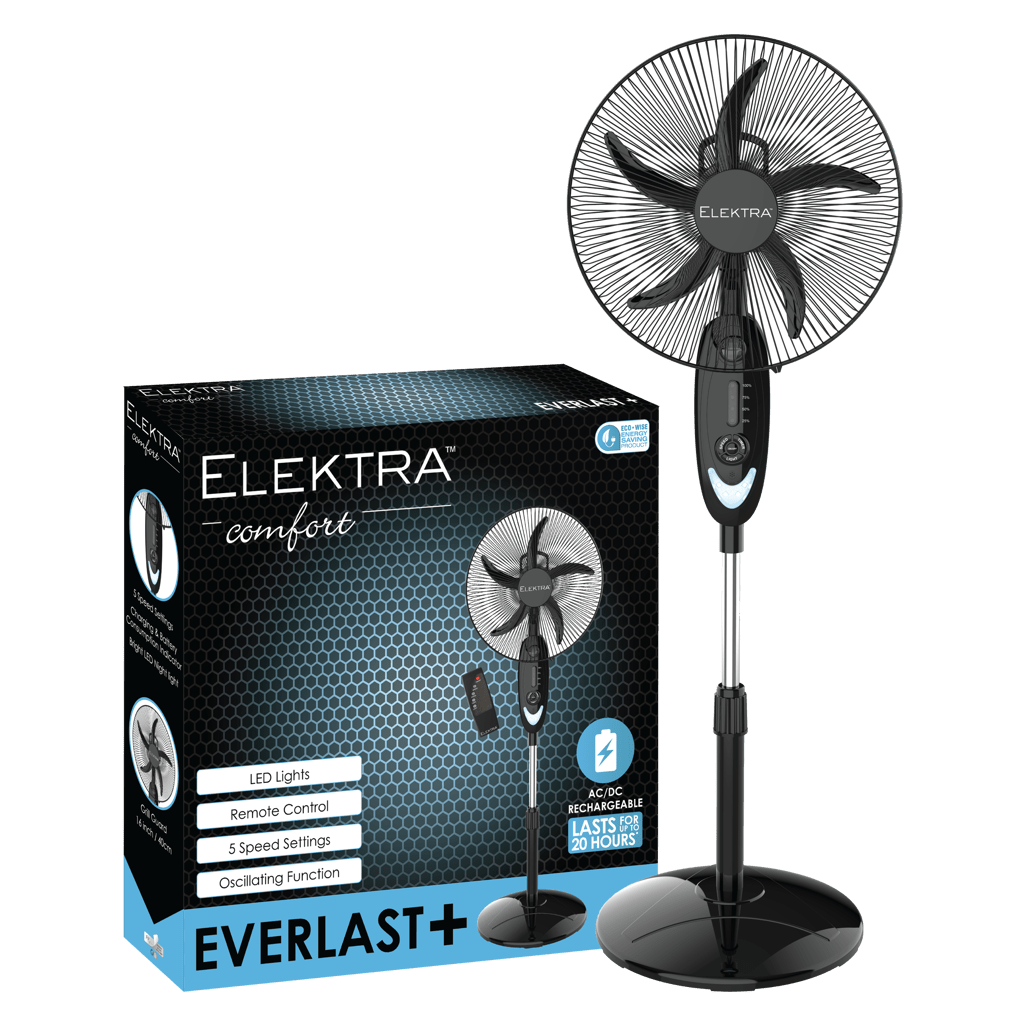 Elektra 2707 - Everlast+ Stand Fan - Shopping4Africa