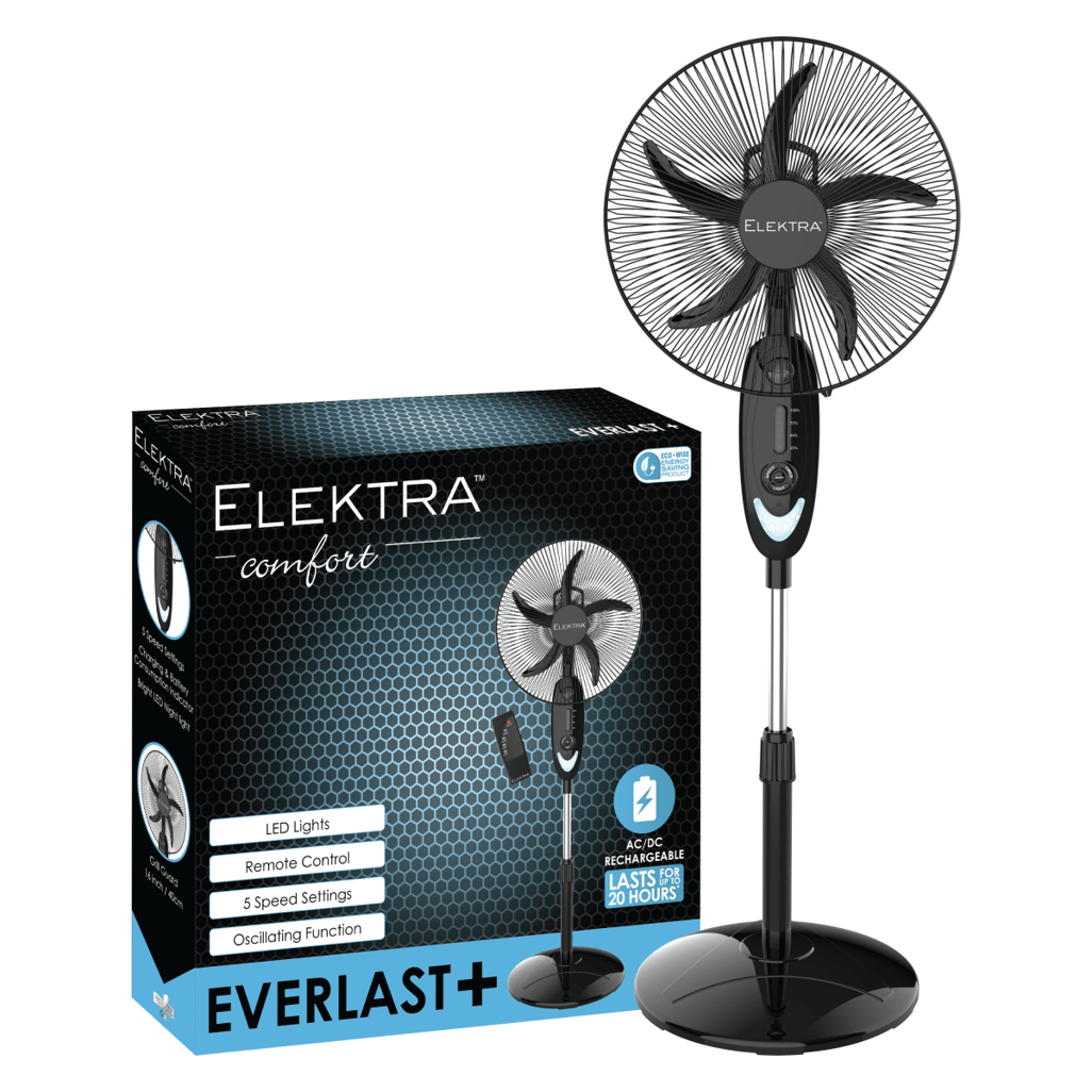 Elektra 2707 - Everlast+ Stand Fan - Shopping4Africa