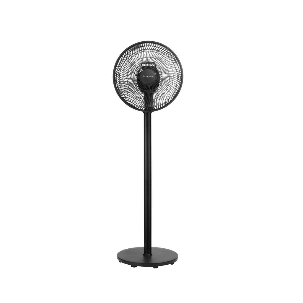 Elektra 30cm Stand Fan - Black - Shopping4Africa