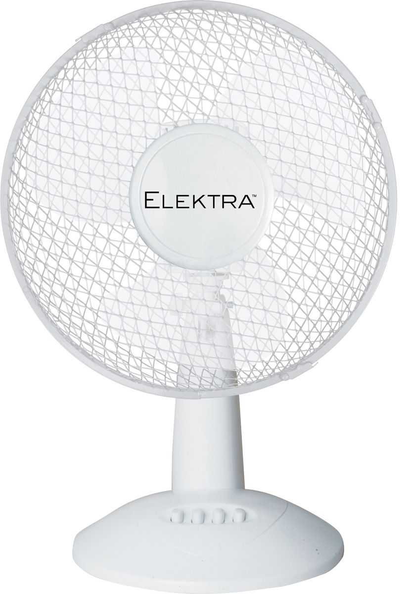 Elektra Desk Fan 30cm - White - Shopping4Africa