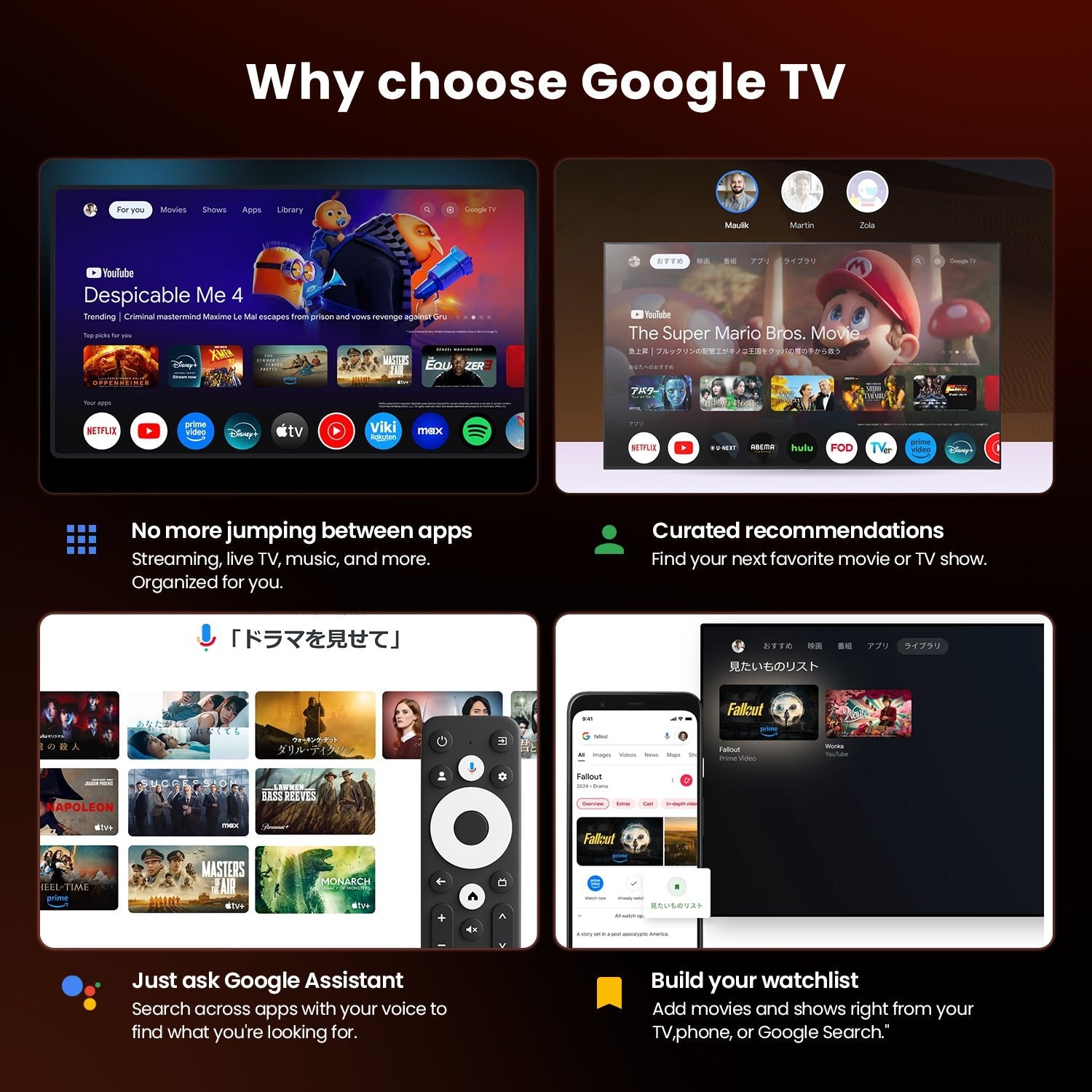 ETOE - T2 4K Google TV Stick - Google and Netflix certified Android 12 - Shopping4Africa