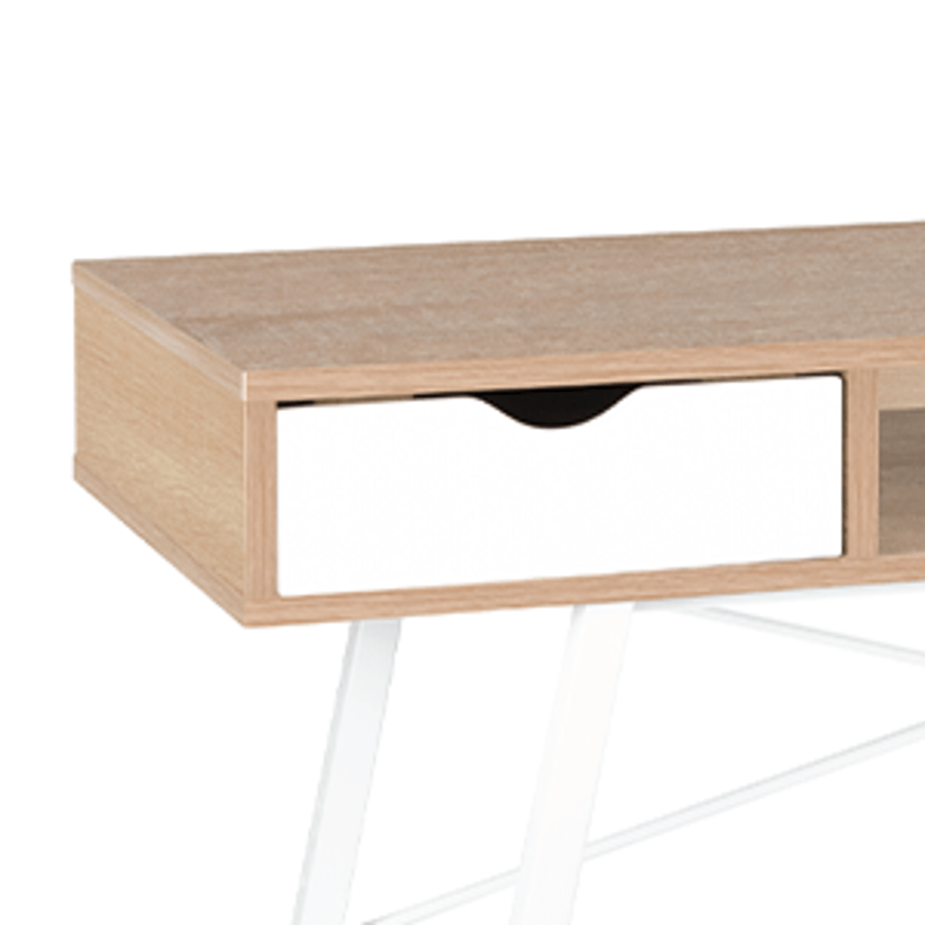 Everfurn Rain Work Desk, Two Drawers, Steel Frame, Adjustable Feet, Study Desk - Shopping4Africa