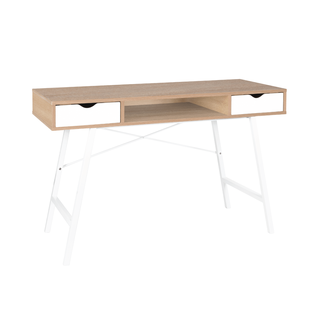 Everfurn Rain Work Desk, Two Drawers, Steel Frame, Adjustable Feet, Study Desk - Shopping4Africa