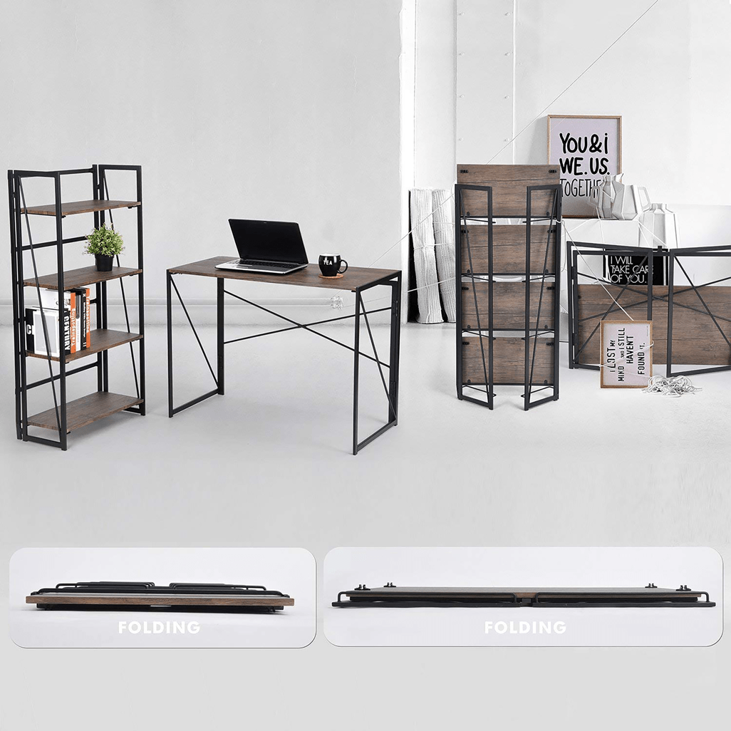 Everfurn SkyBright Folding Desk, No Assembly Required, Office Desk - Shopping4Africa