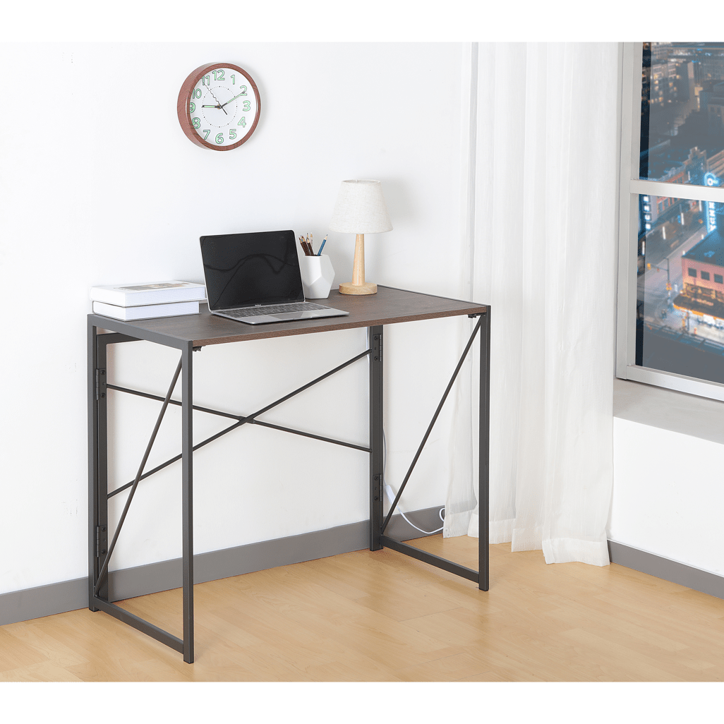 Everfurn SkyBright Folding Desk, No Assembly Required, Office Desk - Shopping4Africa