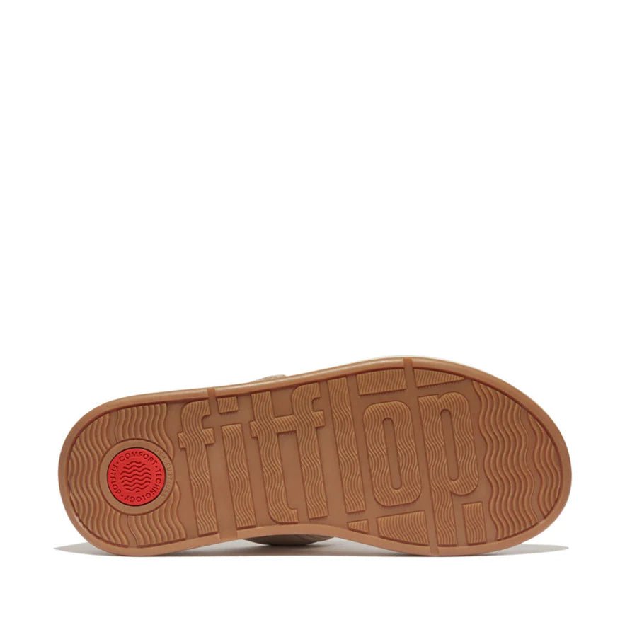 F - Mode Adjustable Padded - Leather Flatform Stone Beige - Shopping4Africa