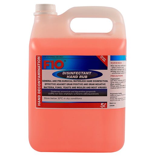 F10 Disinfectant Hand Rub 5000ml - Shopping4Africa