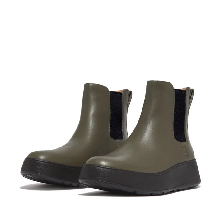 FitFlop F - Mode Flatform Chelsea Olive - Shopping4Africa