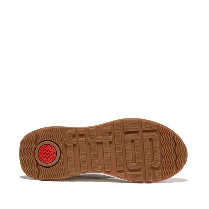 FitFlop - F - Mode Flow Fabric/Suede/Leather Flatform Trainers Urban White Mix - Shopping4Africa
