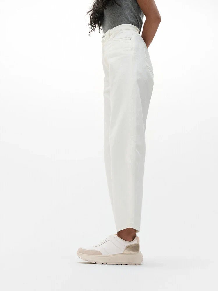 FitFlop F - MODE Leather/Suede/Metallic Flatform Trainers White Platino - Shopping4Africa