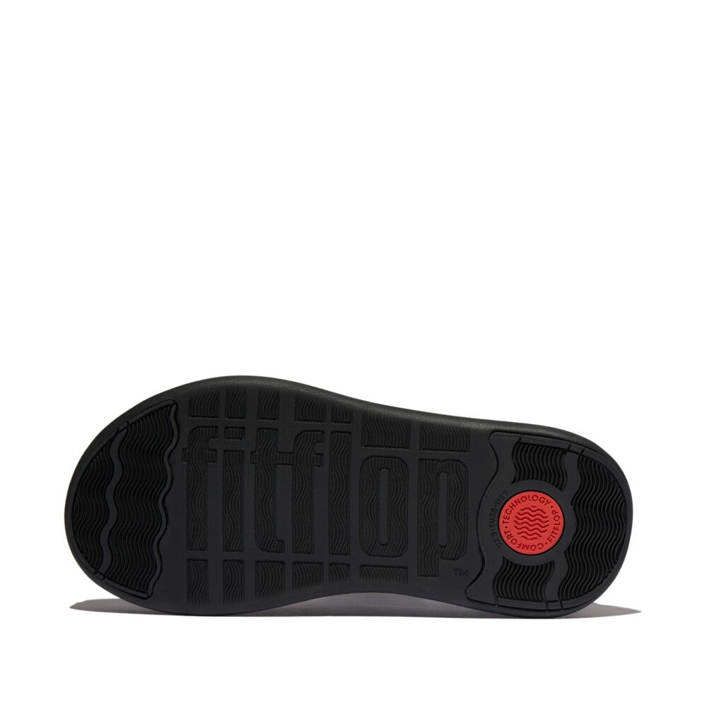 FitFlop F - Mode Stack Leather Back - Strap Toe - Post Sandals Black - Shopping4Africa