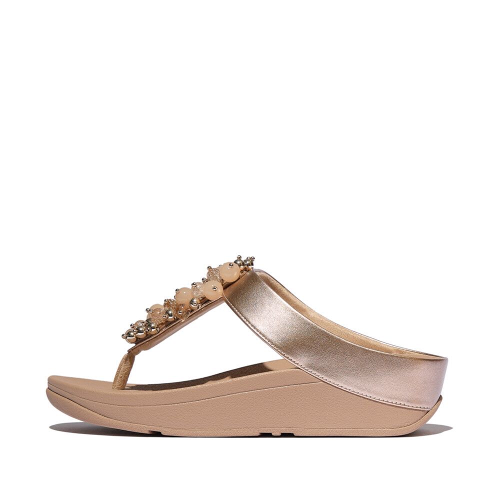 FitFlop Fino Bauble - Bead Sandals Classic Beige - Shopping4Africa