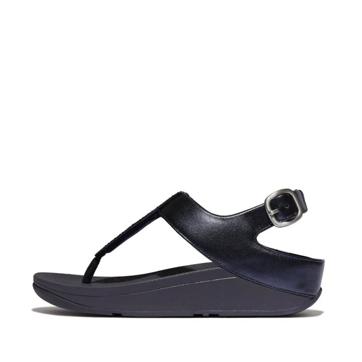 FitFlop Fino Crystal Mix T - Strap Sandals Midnight - Navy - Shopping4Africa