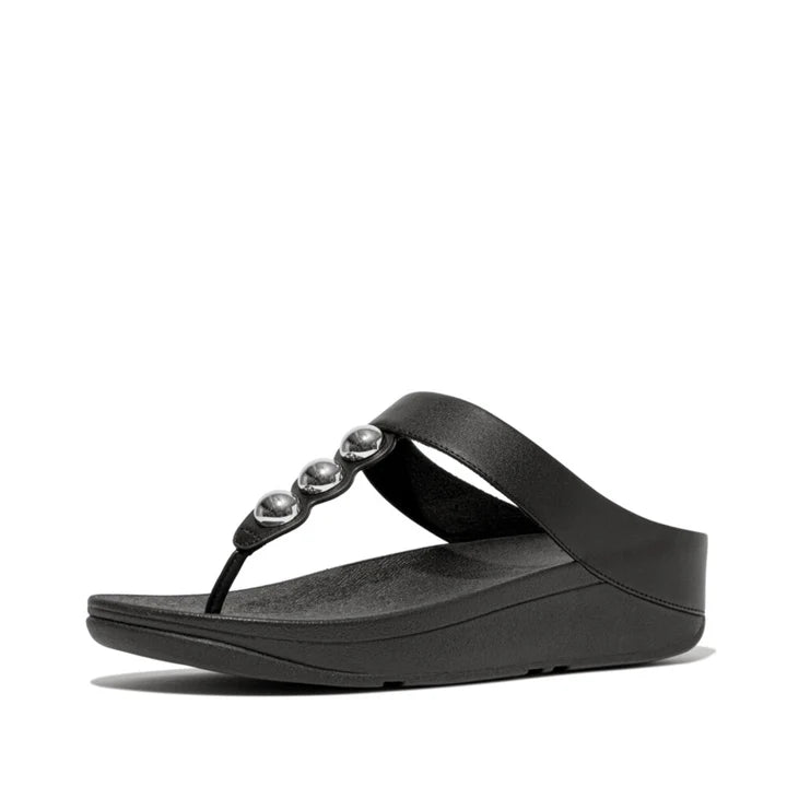 FitFlop Fino Mirror - Dome Leather Black - Shopping4Africa