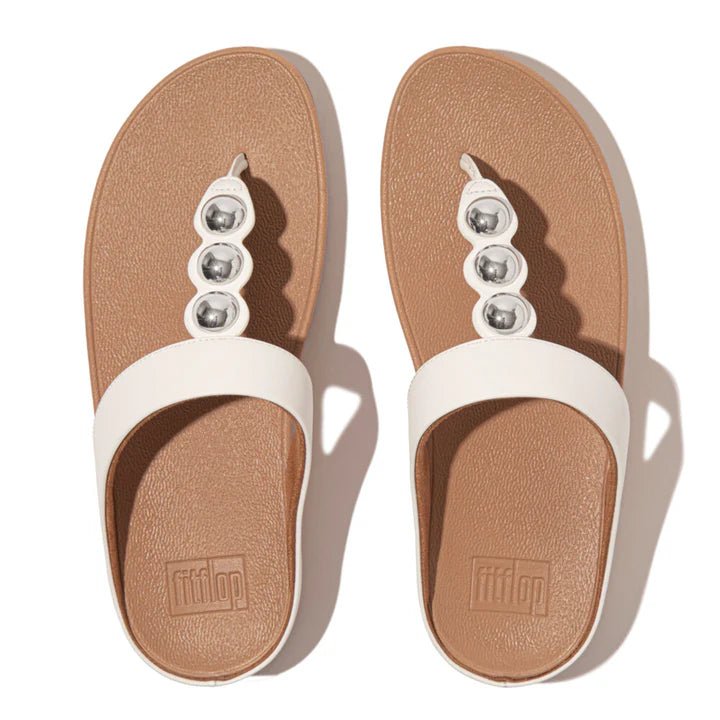 FitFlop Fino Mirror - Dome Leather Urban White - Shopping4Africa