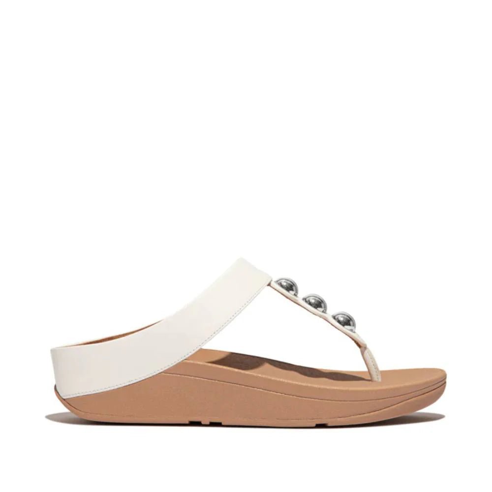 FitFlop Fino Mirror - Dome Leather Urban White - Shopping4Africa