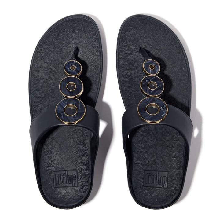 FitFlop Fino Resin - Hoop Leather Midnight Navy - Shopping4Africa