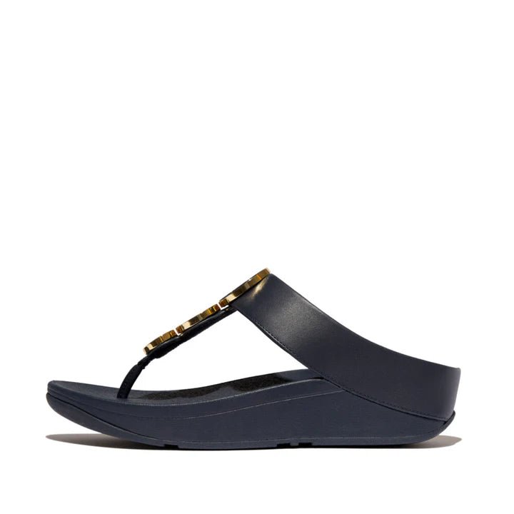 FitFlop Fino Resin - Hoop Leather Midnight Navy - Shopping4Africa