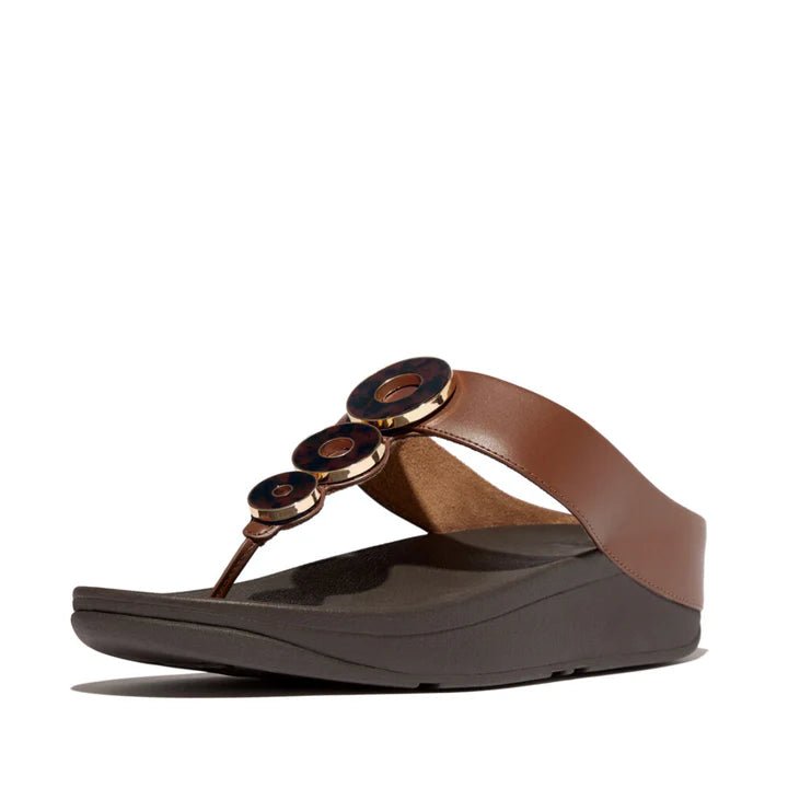 FitFlop Fino Resin - Hoop Leather Rich Brown - Shopping4Africa