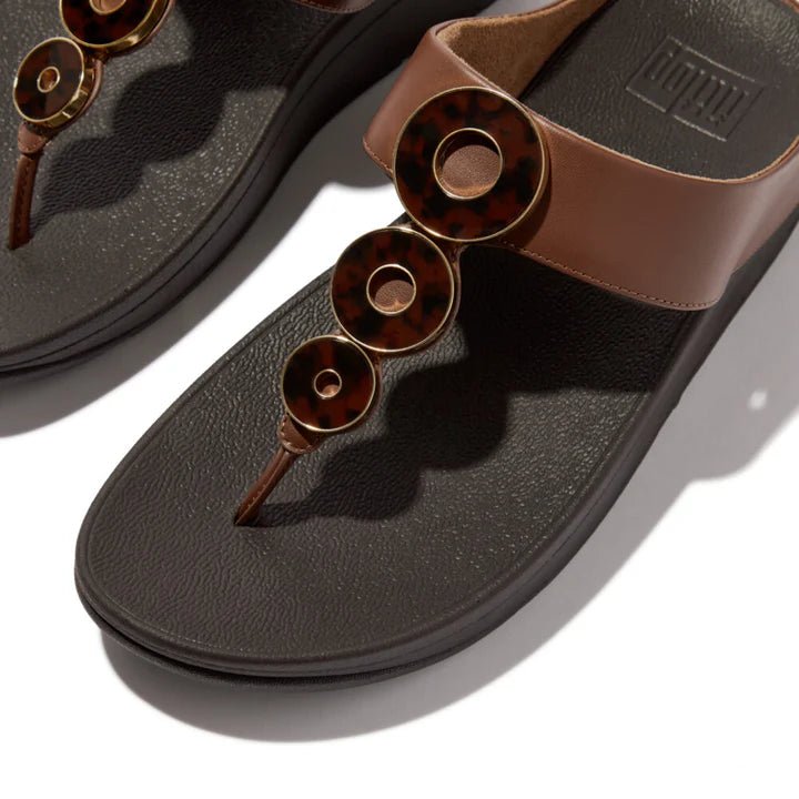 FitFlop Fino Resin - Hoop Leather Rich Brown - Shopping4Africa