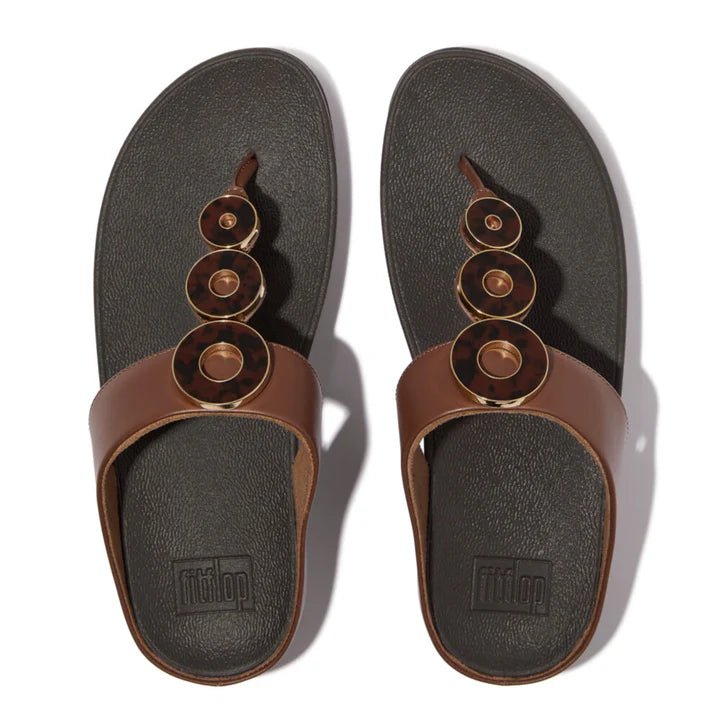 FitFlop Fino Resin - Hoop Leather Rich Brown - Shopping4Africa