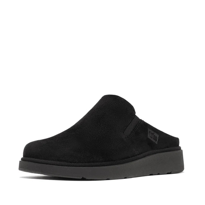 FitFlop Gen - FF Elasticated Suede Mules Black - Shopping4Africa