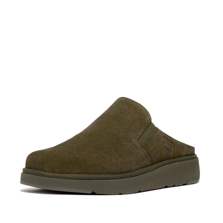 FitFlop Gen - FF Elasticated Suede Mules Deep Olive - Shopping4Africa