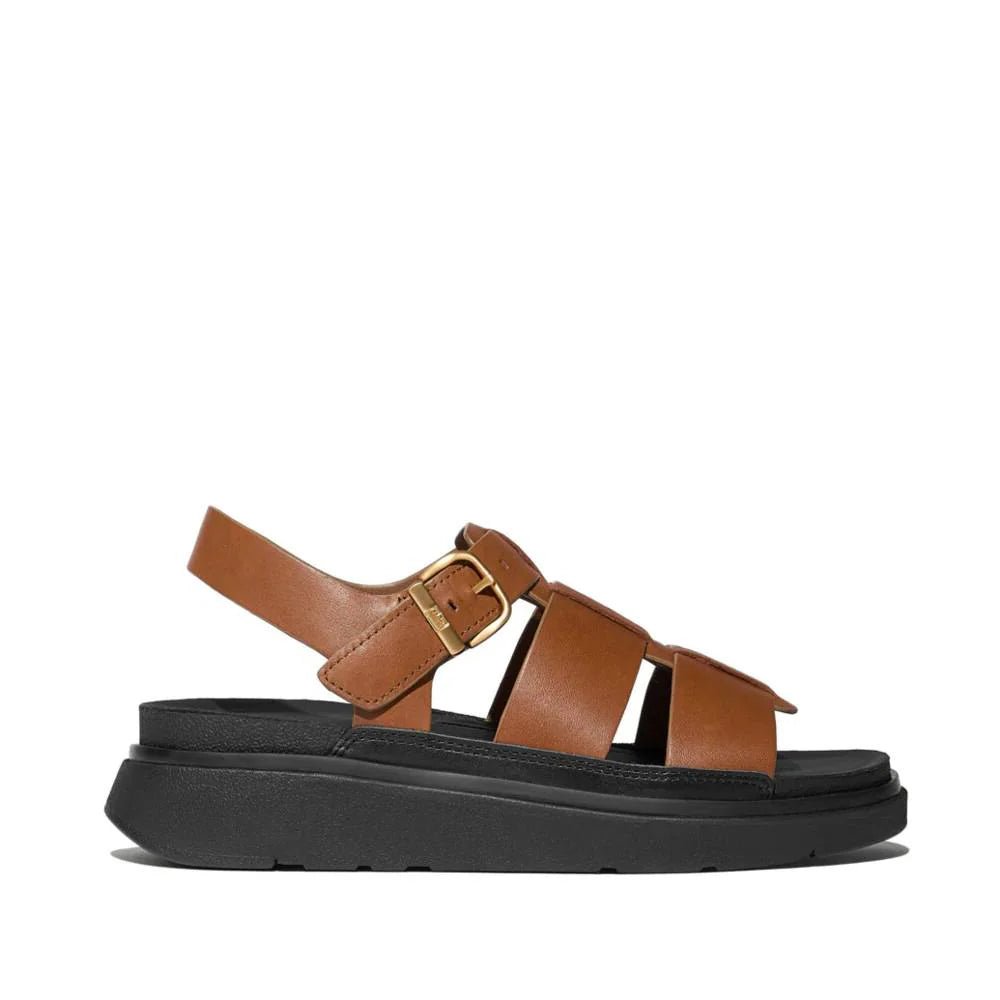 FitFlop Gen - FF Leather Fisherman Sandals Deep Tan - Shopping4Africa