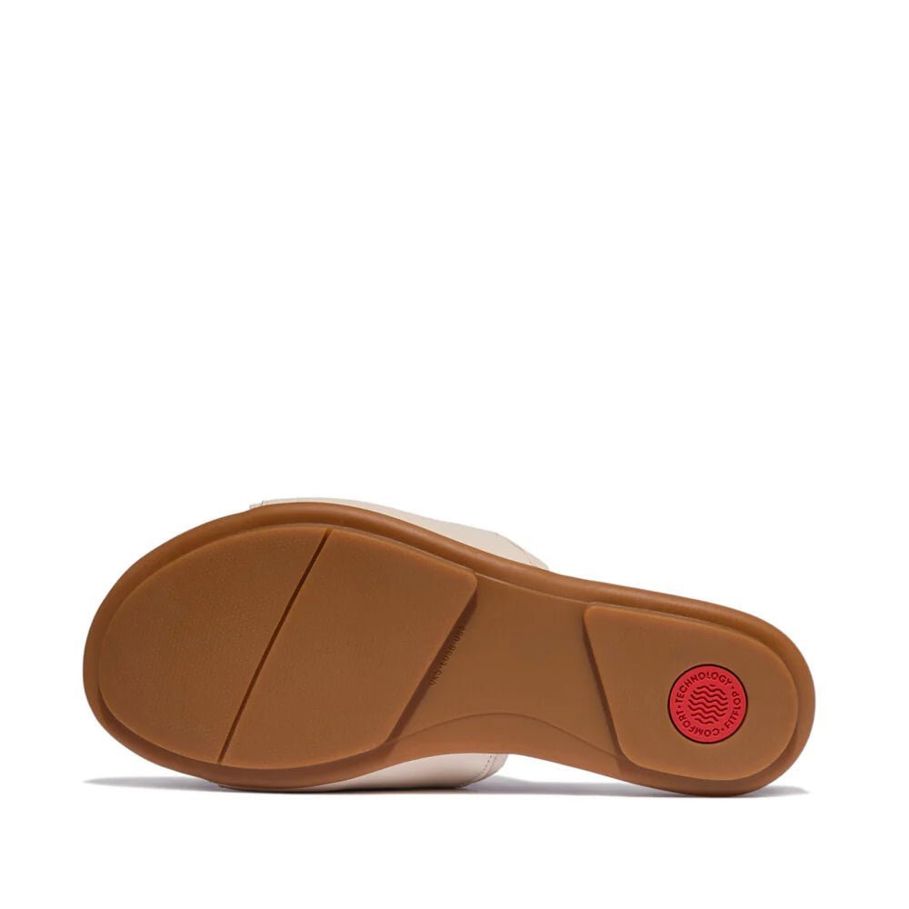 FitFlop Gracie Soft Twist Leather Slide Paris Beige - Shopping4Africa