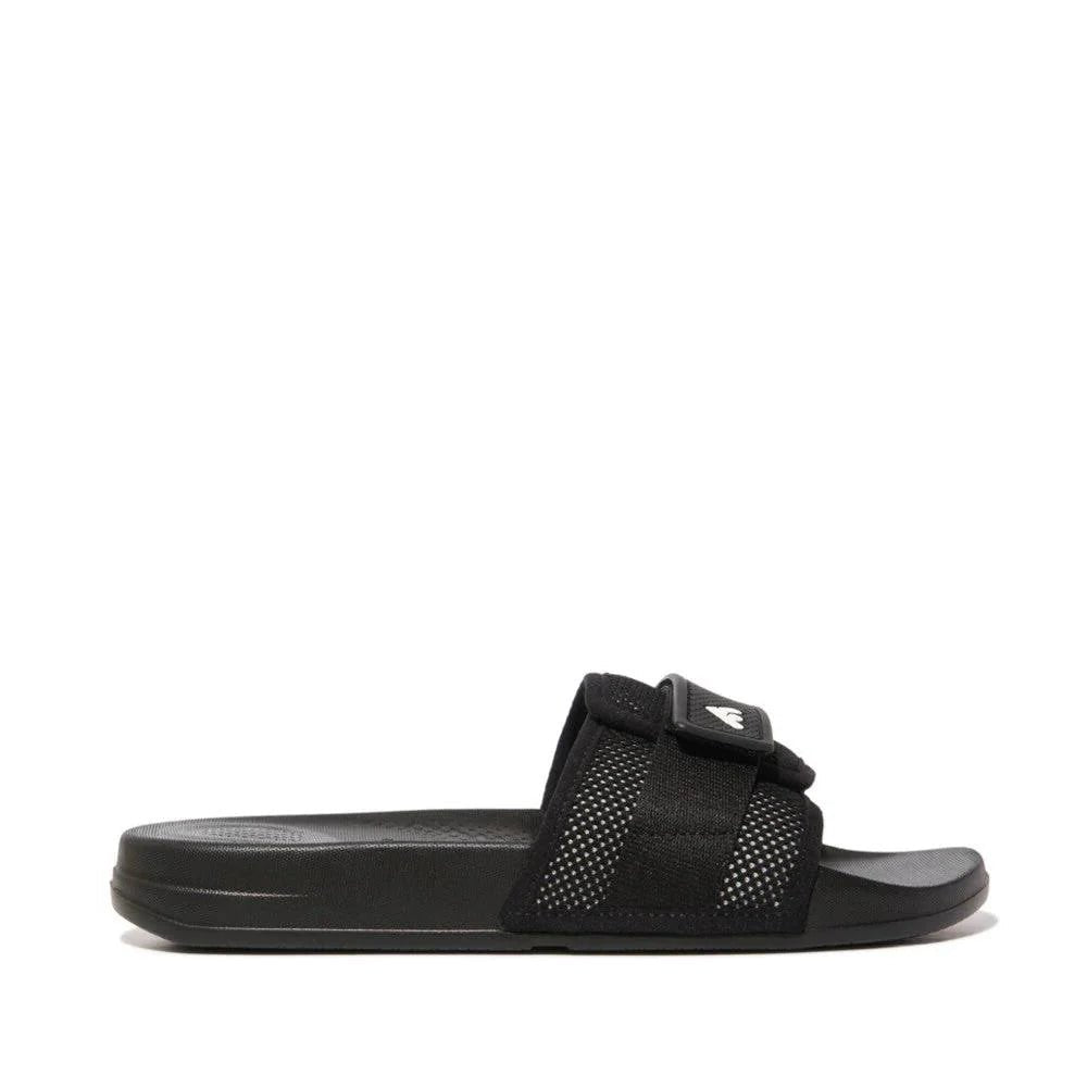 FitFlop IQushion Adjustable Water Resistant Pool Slides Black - Shopping4Africa