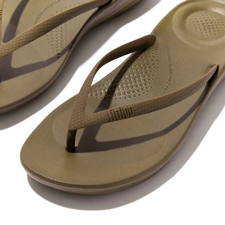 FitFlop iQushion Ergonomic Flip - Flops Military Olive - Shopping4Africa