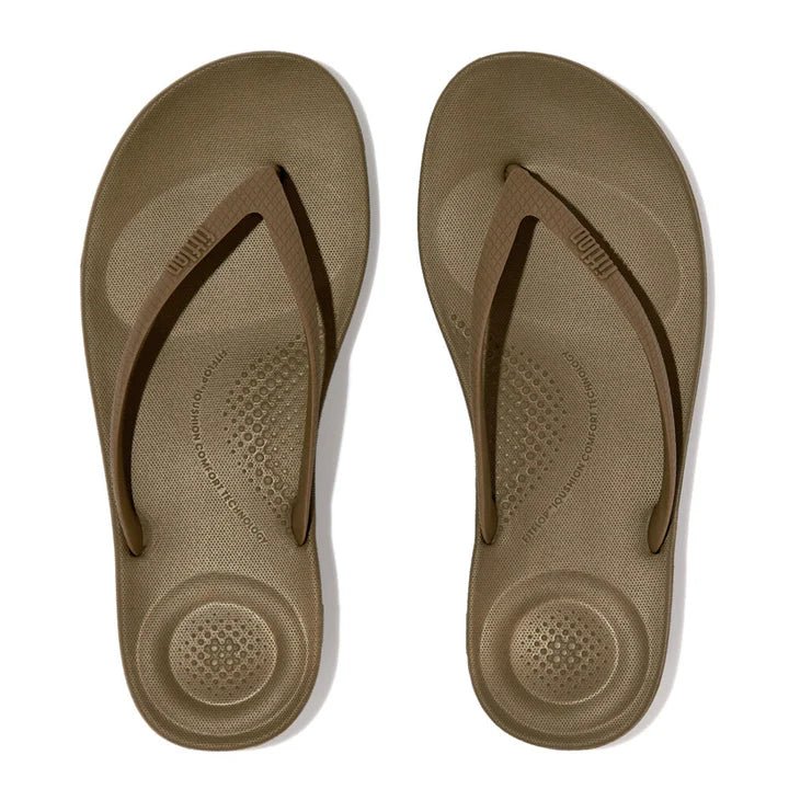 FitFlop iQushion Ergonomic Flip - Flops Military Olive - Shopping4Africa