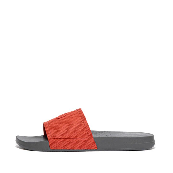 FitFlop IQUSHION Mens Pool Slides Red Clay - Shopping4Africa