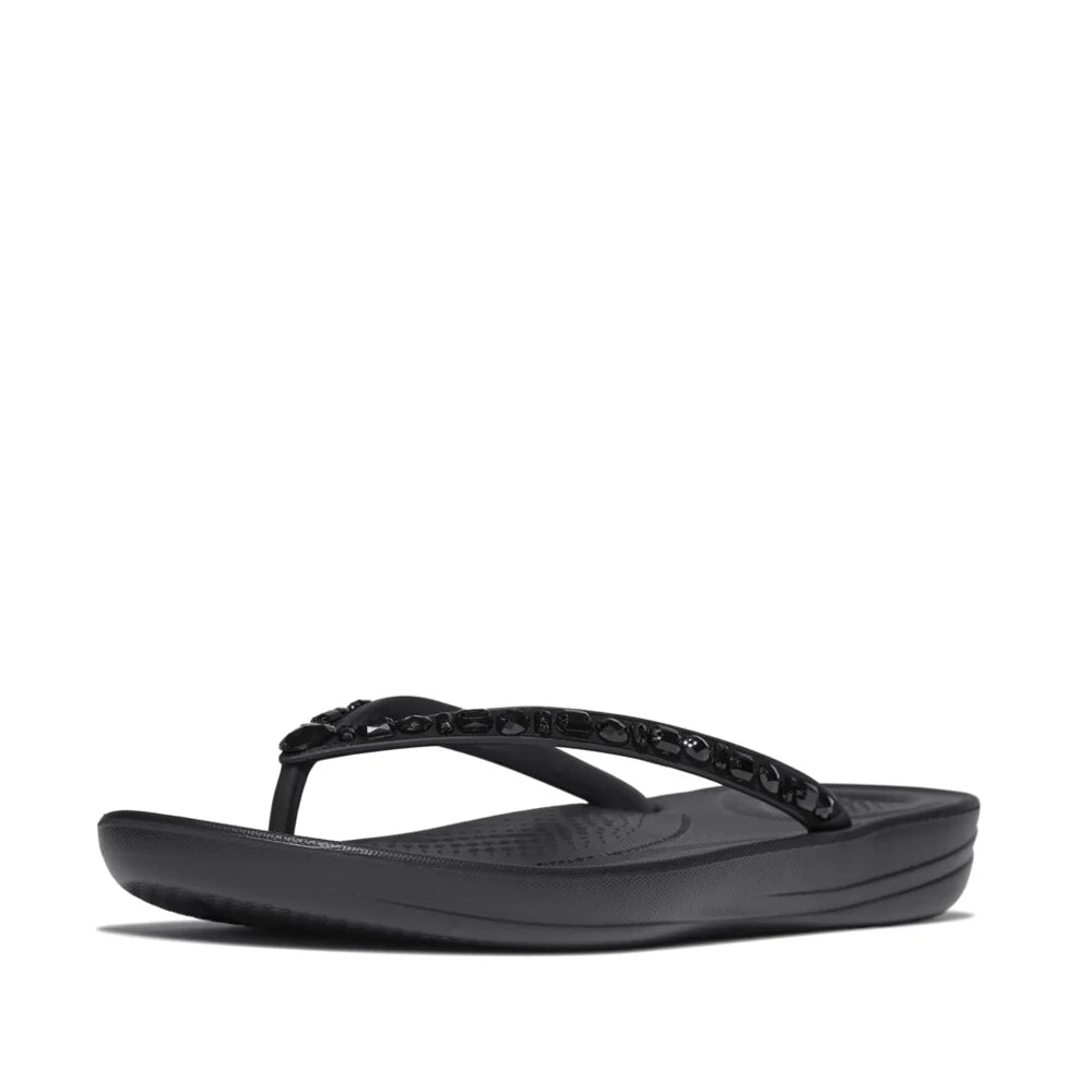 FitFlop iQushion Multi - Crystal Ergonomic All Black - Shopping4Africa