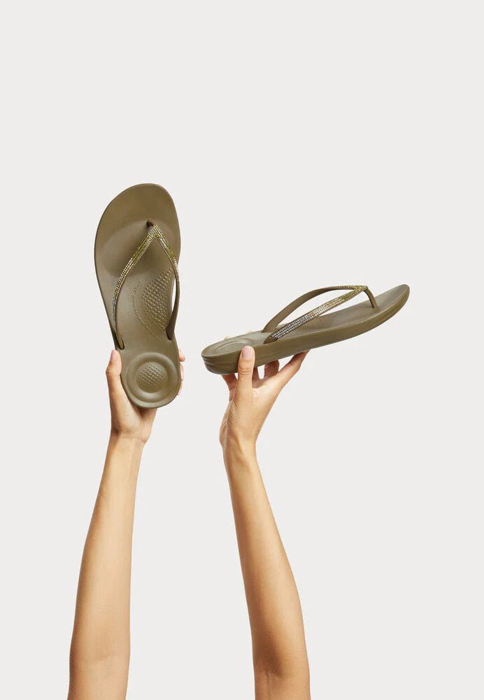 FitFlop iQushion Ombre Sparkle Fit - Flops Mossy - Shopping4Africa