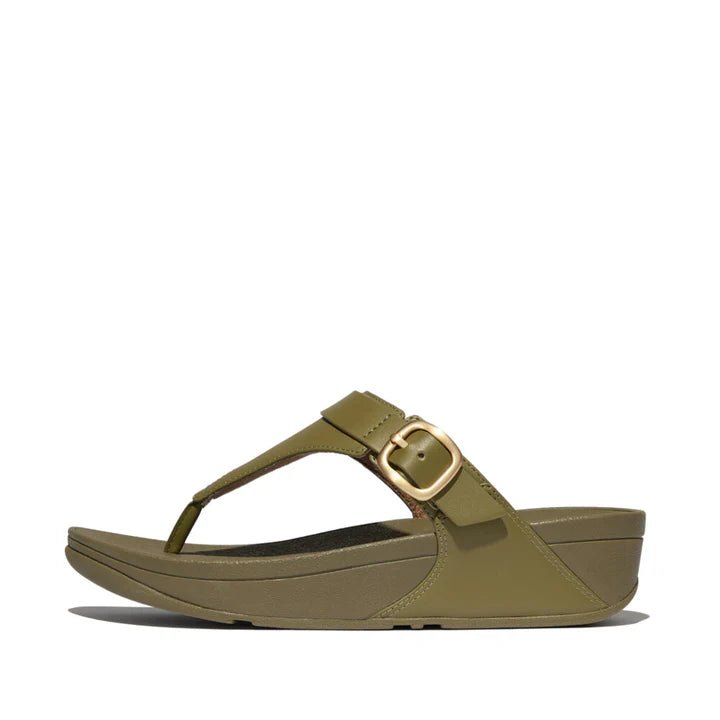 FitFlop Lulu Adjustable Leather Toe - Posts Camo - Green - Shopping4Africa