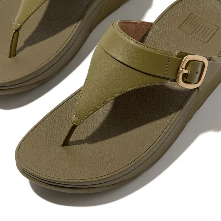 FitFlop Lulu Adjustable Leather Toe - Posts Camo - Green - Shopping4Africa